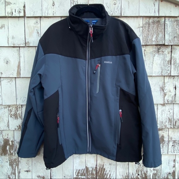 Reebok Men’s Winter Lightweight Blue/Black Jacket - Picture 1 of 7